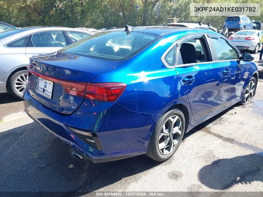 2019 Kia Forte Lxs VIN: 3KPF24AD1KE031782 Lot: 40504933