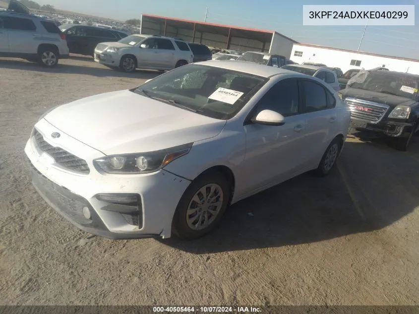 2019 Kia Forte Fe VIN: 3KPF24ADXKE040299 Lot: 40505464