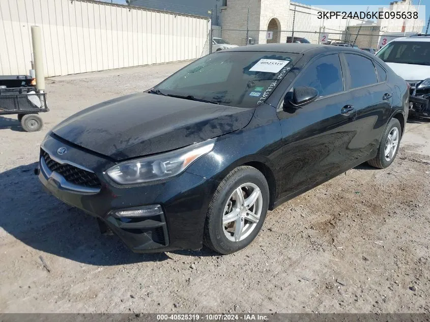 2019 Kia Forte Fe/Lx/Lxs VIN: 3KPF24AD6KE095638 Lot: 40525319