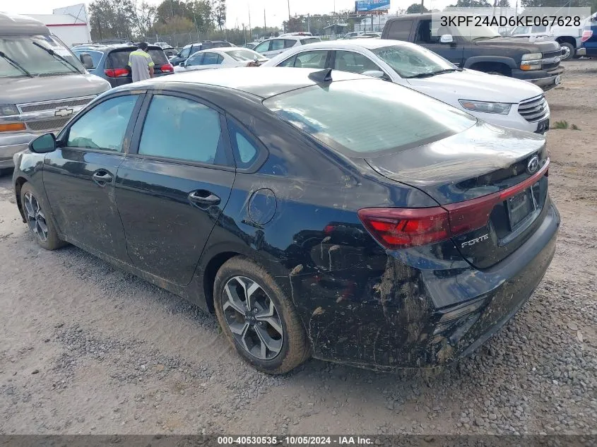 2019 Kia Forte Lxs VIN: 3KPF24AD6KE067628 Lot: 40530535