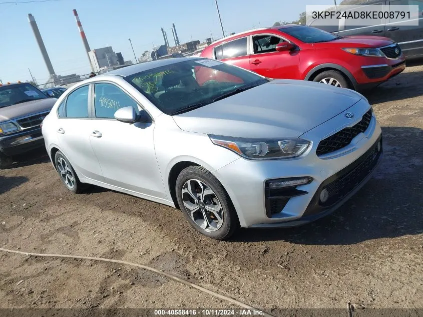 3KPF24AD8KE008791 2019 Kia Forte Lxs