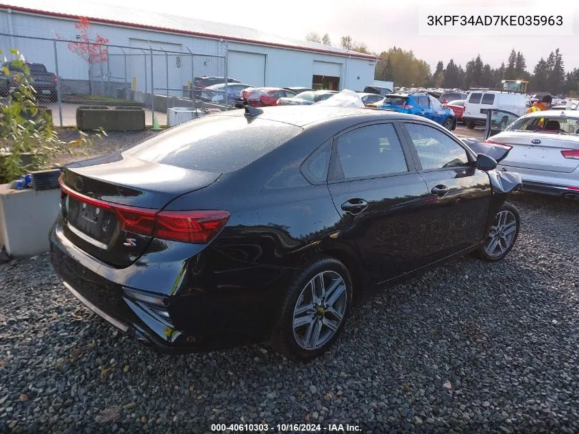 3KPF34AD7KE035963 2019 Kia Forte S