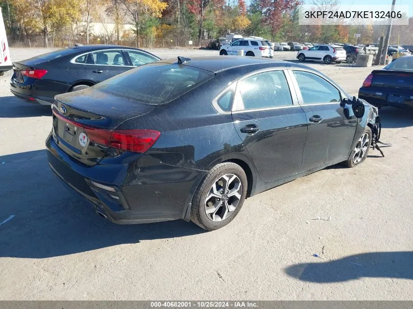 2019 Kia Forte Lxs VIN: 3KPF24AD7KE132406 Lot: 40682001