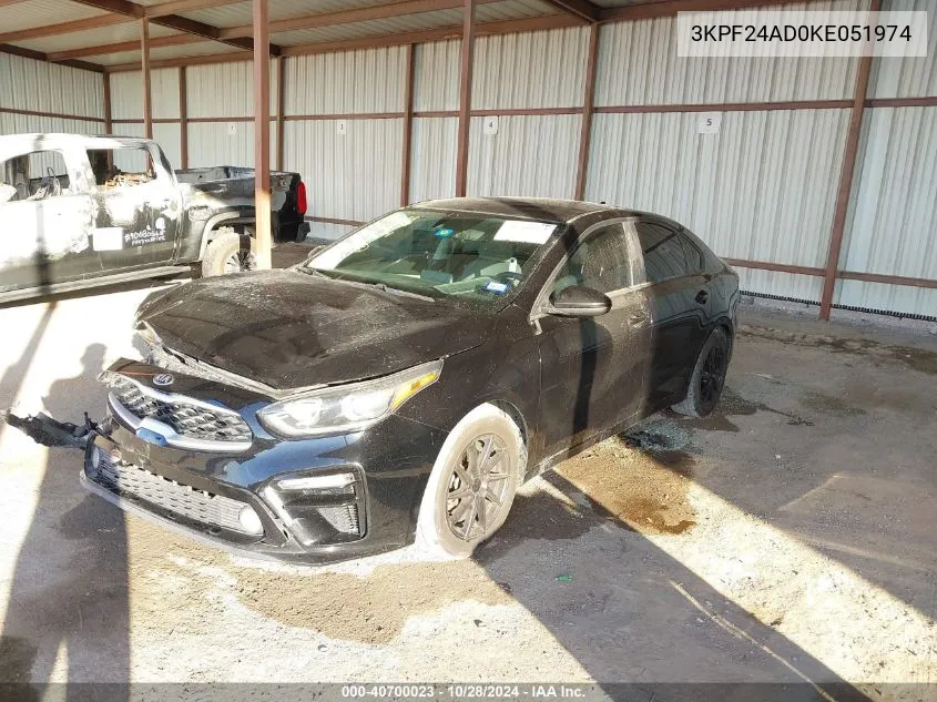 2019 Kia Forte Lxs VIN: 3KPF24AD0KE051974 Lot: 40700023