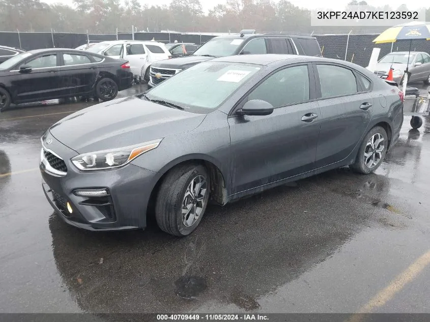 2019 Kia Forte Lxs VIN: 3KPF24AD7KE123592 Lot: 40709449