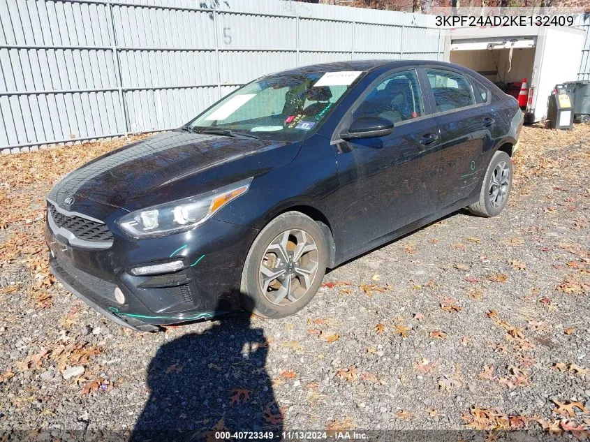 2019 Kia Forte Lxs VIN: 3KPF24AD2KE132409 Lot: 40723349