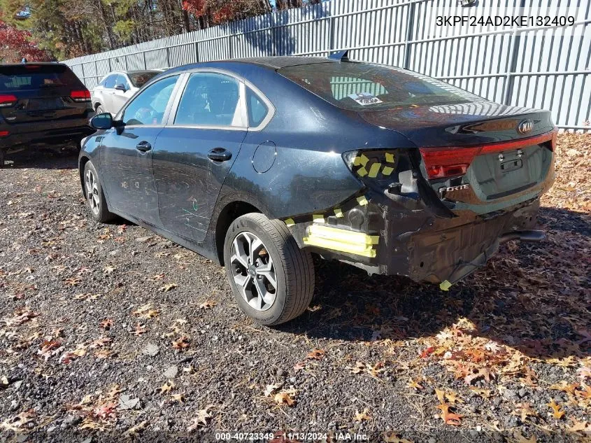 2019 Kia Forte Lxs VIN: 3KPF24AD2KE132409 Lot: 40723349