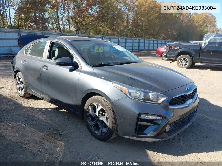 3KPF24AD4KE083004 2019 Kia Forte Lxs