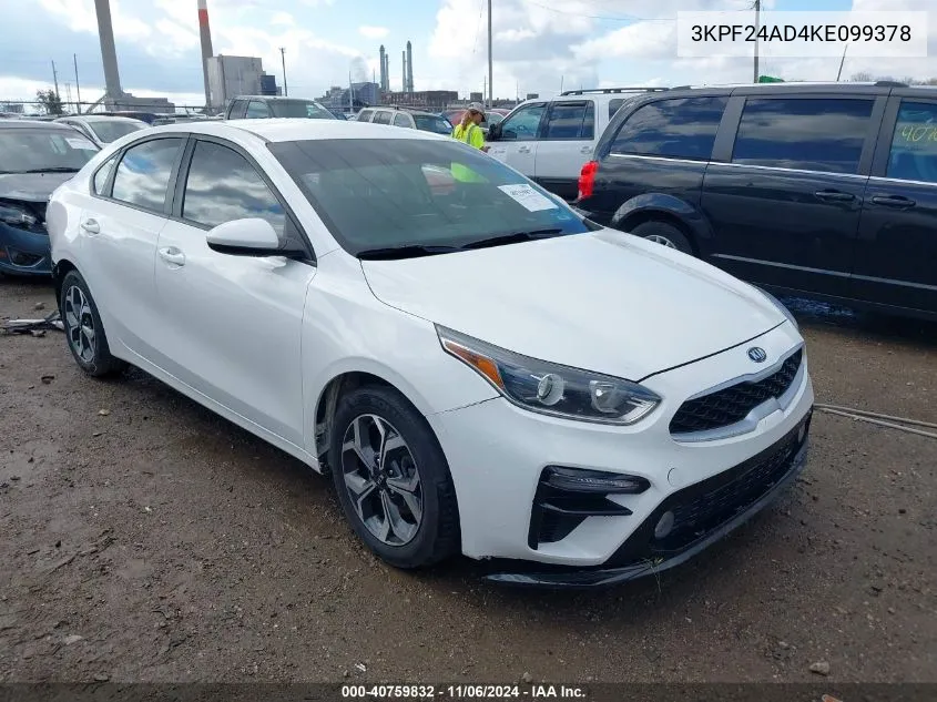 2019 Kia Forte Lxs VIN: 3KPF24AD4KE099378 Lot: 40759832