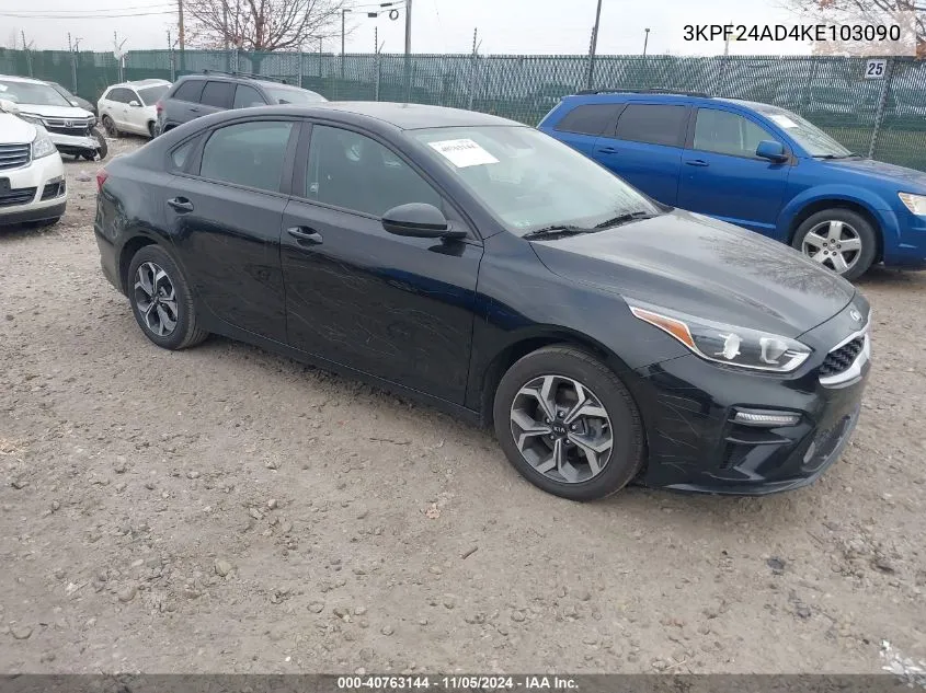 2019 Kia Forte Lxs VIN: 3KPF24AD4KE103090 Lot: 40763144