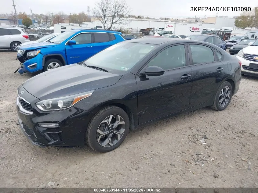 2019 Kia Forte Lxs VIN: 3KPF24AD4KE103090 Lot: 40763144