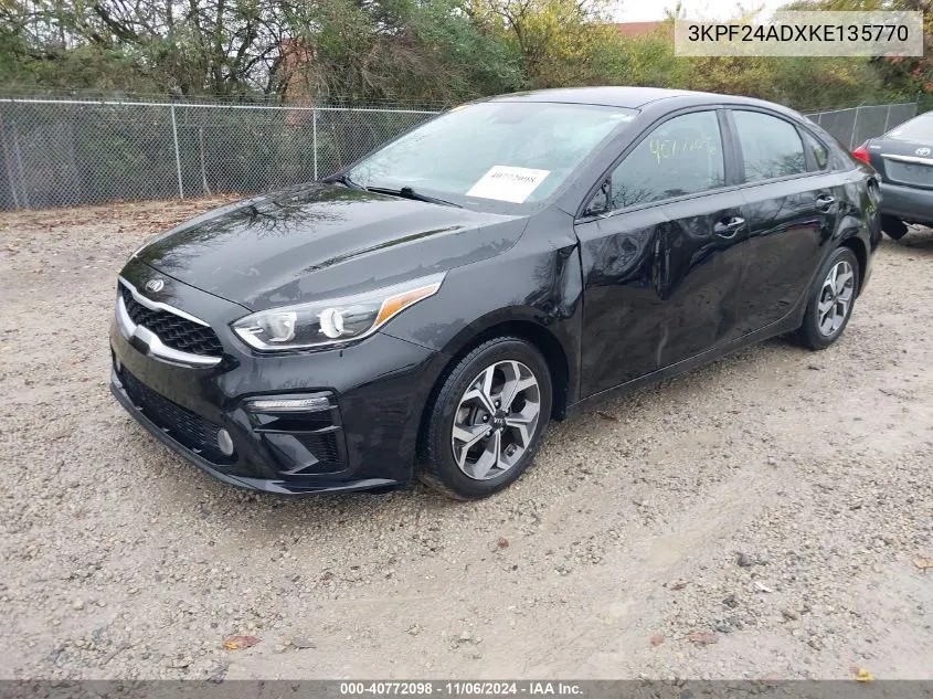 2019 Kia Forte Lxs VIN: 3KPF24ADXKE135770 Lot: 40772098