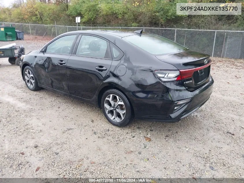 2019 Kia Forte Lxs VIN: 3KPF24ADXKE135770 Lot: 40772098