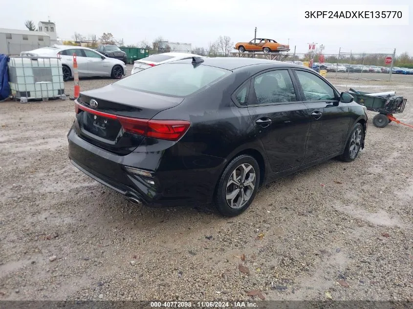 2019 Kia Forte Lxs VIN: 3KPF24ADXKE135770 Lot: 40772098