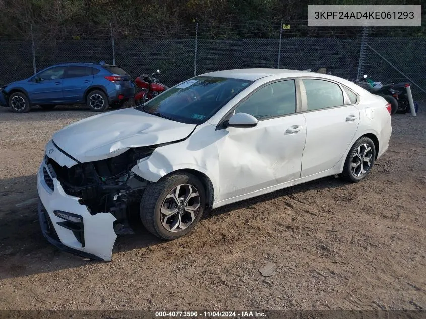 2019 Kia Forte Lxs VIN: 3KPF24AD4KE061293 Lot: 40773596