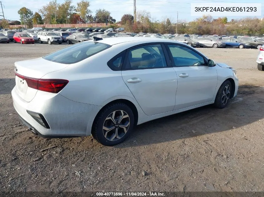 2019 Kia Forte Lxs VIN: 3KPF24AD4KE061293 Lot: 40773596