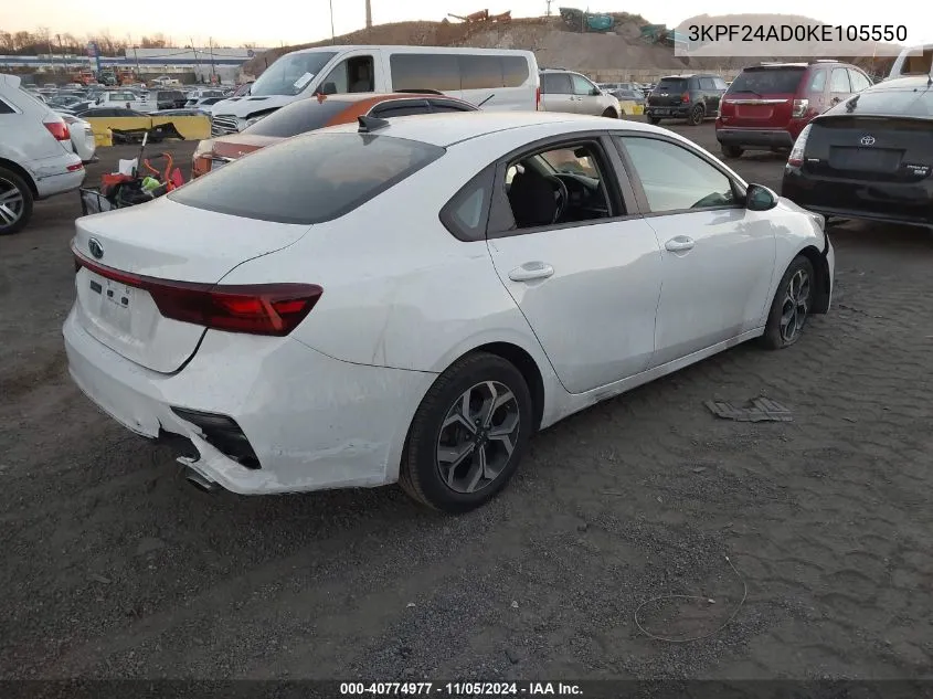 2019 Kia Forte Lxs VIN: 3KPF24AD0KE105550 Lot: 40774977