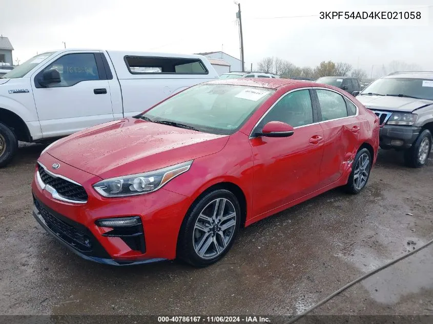 2019 Kia Forte Ex VIN: 3KPF54AD4KE021058 Lot: 40786167