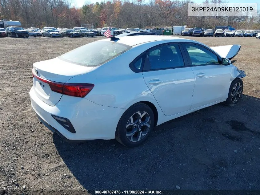 2019 Kia Forte Lxs VIN: 3KPF24AD9KE125019 Lot: 40787475