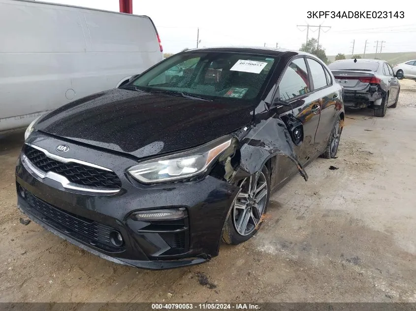 2019 Kia Forte S VIN: 3KPF34AD8KE023143 Lot: 40790053