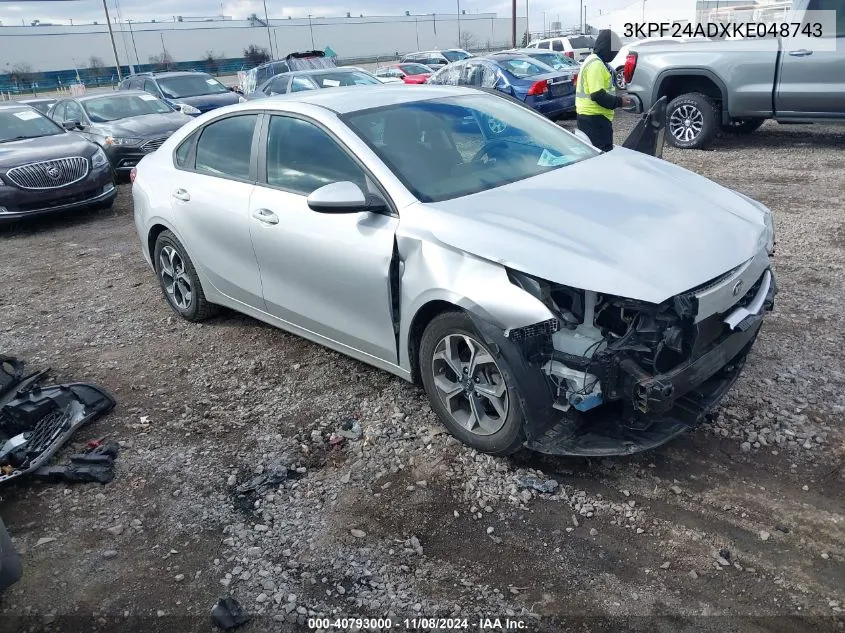 2019 Kia Forte Lxs VIN: 3KPF24ADXKE048743 Lot: 40793000