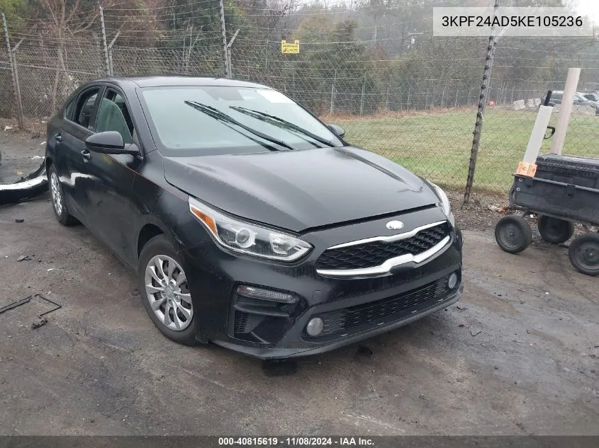 2019 Kia Forte Fe VIN: 3KPF24AD5KE105236 Lot: 40815619