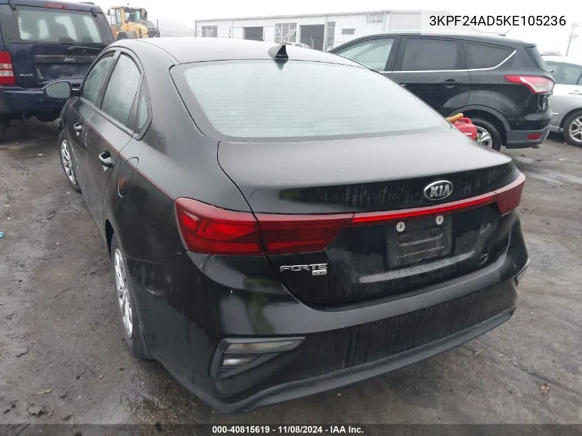 2019 Kia Forte Fe VIN: 3KPF24AD5KE105236 Lot: 40815619