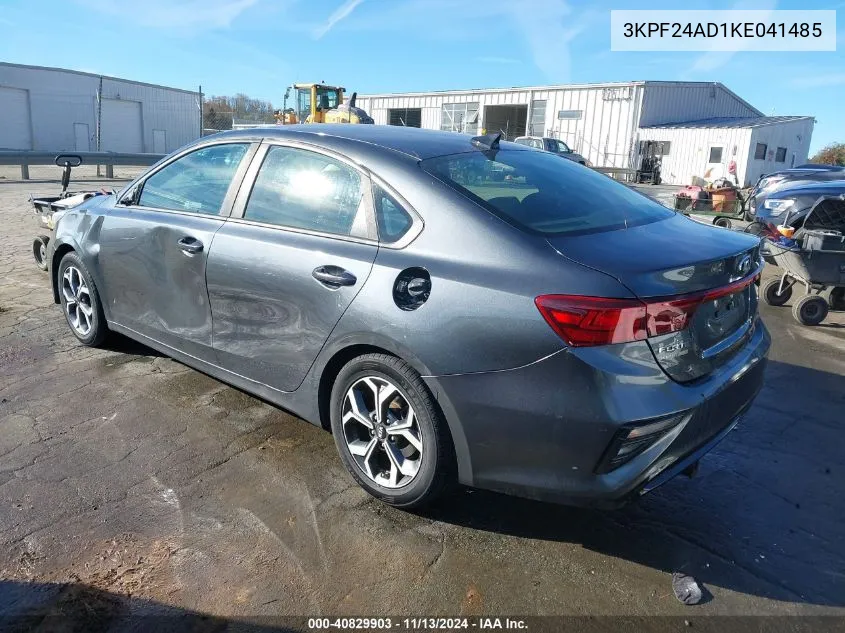 3KPF24AD1KE041485 2019 Kia Forte Lxs