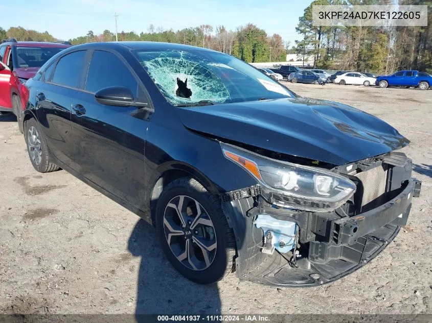 2019 Kia Forte Lxs VIN: 3KPF24AD7KE122605 Lot: 40841937