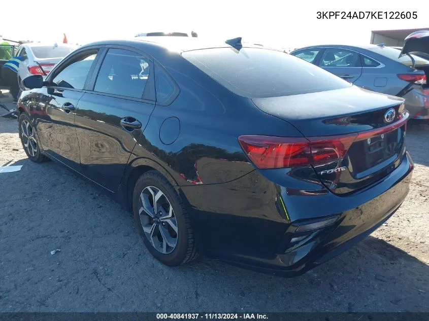 2019 Kia Forte Lxs VIN: 3KPF24AD7KE122605 Lot: 40841937