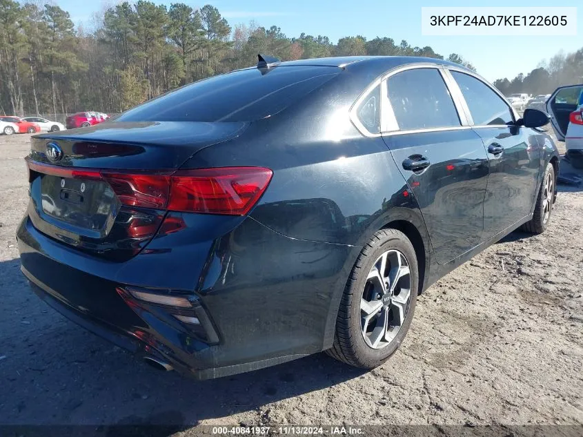 2019 Kia Forte Lxs VIN: 3KPF24AD7KE122605 Lot: 40841937