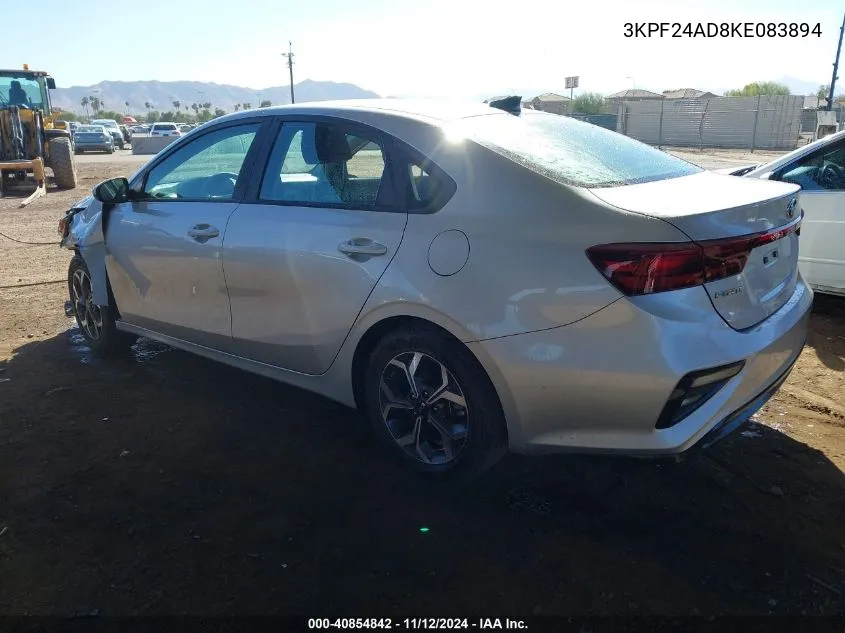 2019 Kia Forte Lxs VIN: 3KPF24AD8KE083894 Lot: 40854842