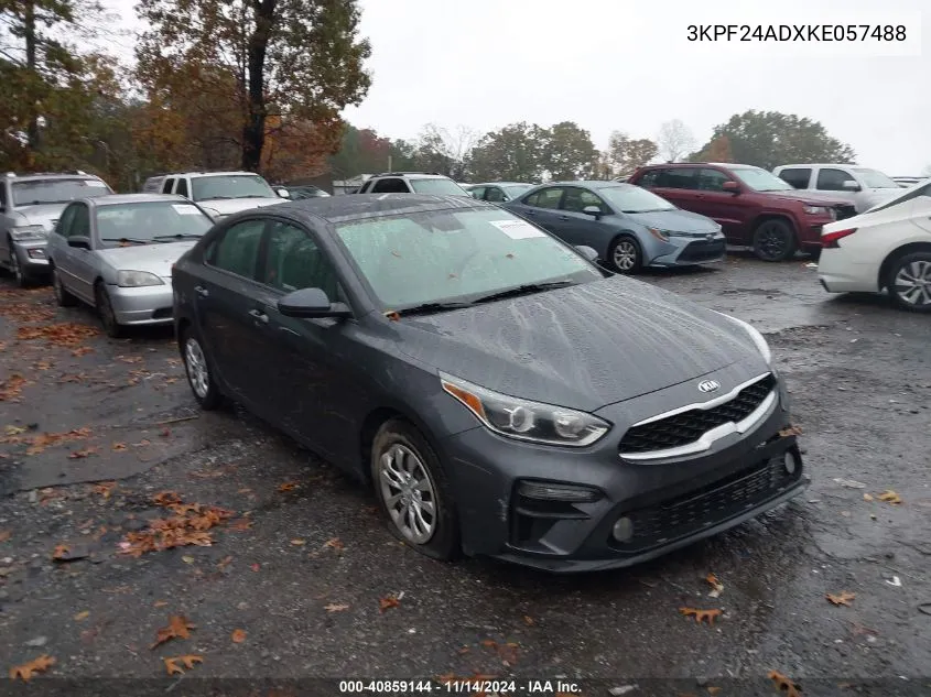 2019 Kia Forte Fe VIN: 3KPF24ADXKE057488 Lot: 40859144