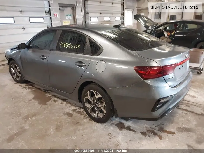 2019 Kia Forte Ex VIN: 3KPF54AD7KE101213 Lot: 40859605