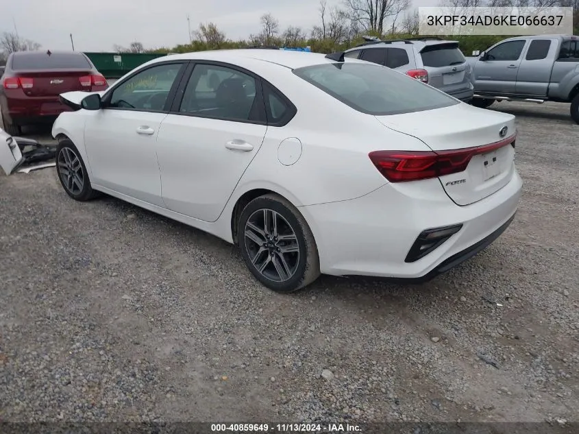 2019 Kia Forte S VIN: 3KPF34AD6KE066637 Lot: 40859649