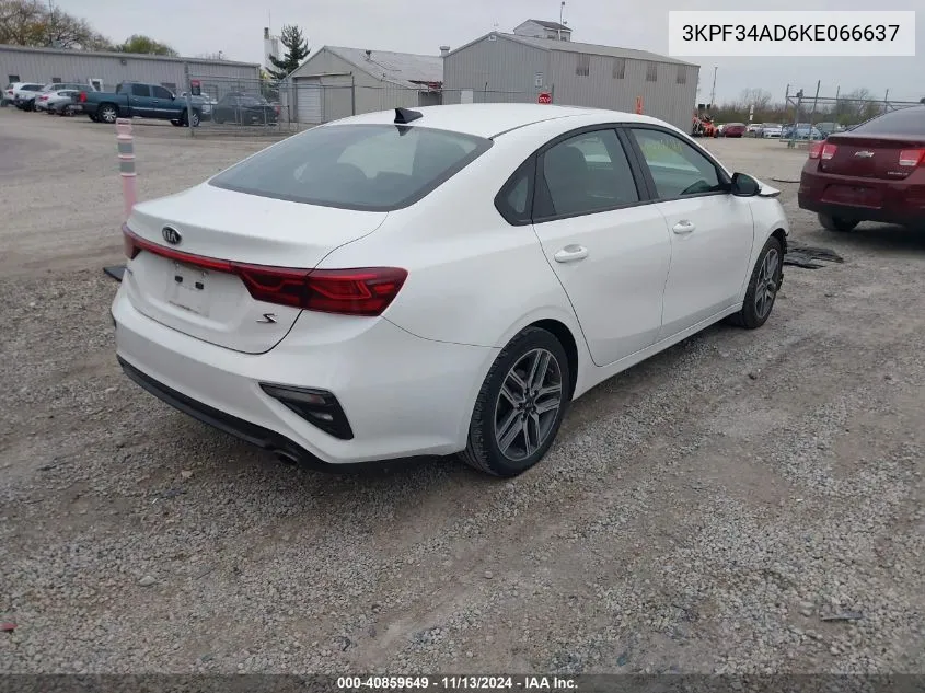 2019 Kia Forte S VIN: 3KPF34AD6KE066637 Lot: 40859649