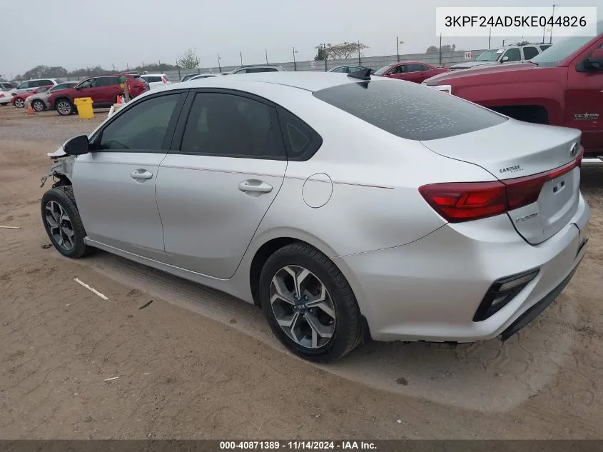 2019 Kia Forte Lxs VIN: 3KPF24AD5KE044826 Lot: 40871389