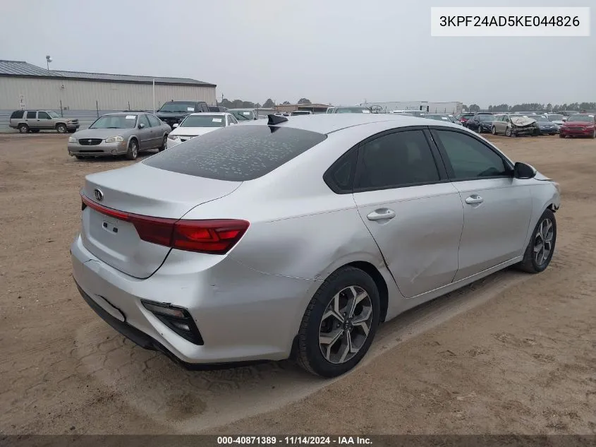 2019 Kia Forte Lxs VIN: 3KPF24AD5KE044826 Lot: 40871389