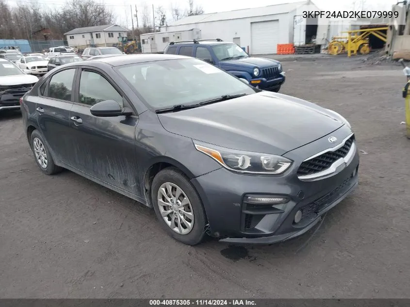 2019 Kia Forte Fe VIN: 3KPF24AD2KE079999 Lot: 40875305