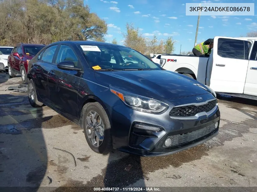 2019 Kia Forte Lxs VIN: 3KPF24AD6KE086678 Lot: 40884737