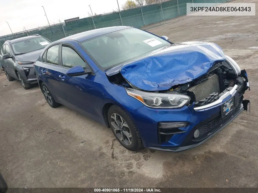 2019 Kia Forte Lxs VIN: 3KPF24AD8KE064343 Lot: 40901865