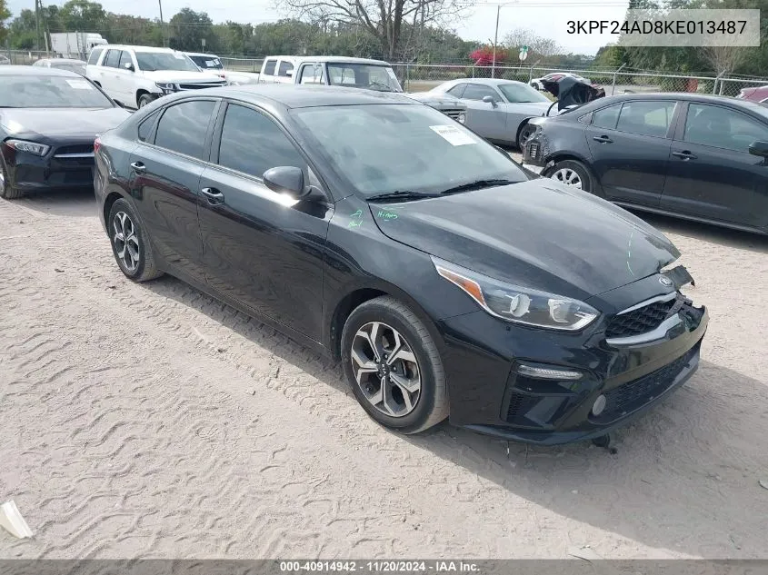 2019 Kia Forte Lxs VIN: 3KPF24AD8KE013487 Lot: 40914942