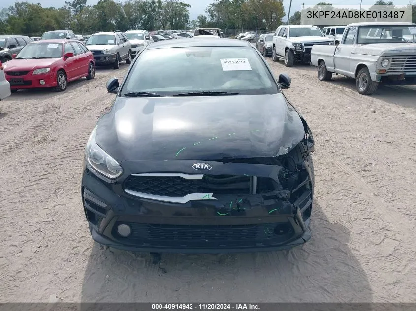 2019 Kia Forte Lxs VIN: 3KPF24AD8KE013487 Lot: 40914942