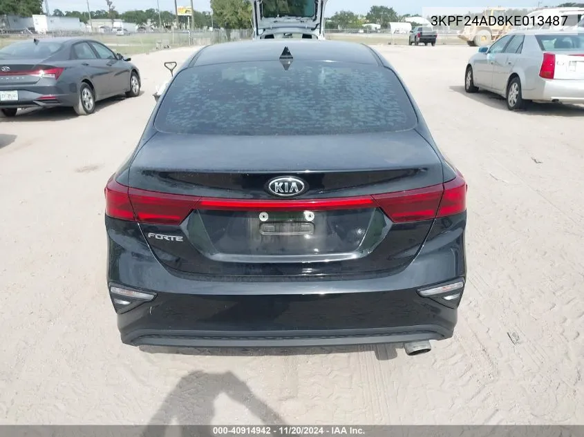 2019 Kia Forte Lxs VIN: 3KPF24AD8KE013487 Lot: 40914942