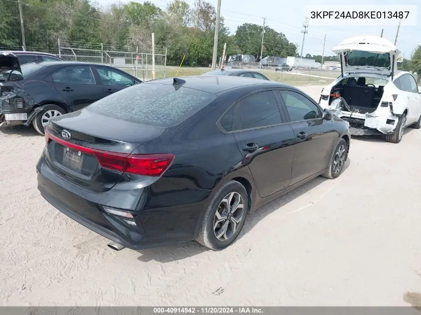 2019 Kia Forte Lxs VIN: 3KPF24AD8KE013487 Lot: 40914942