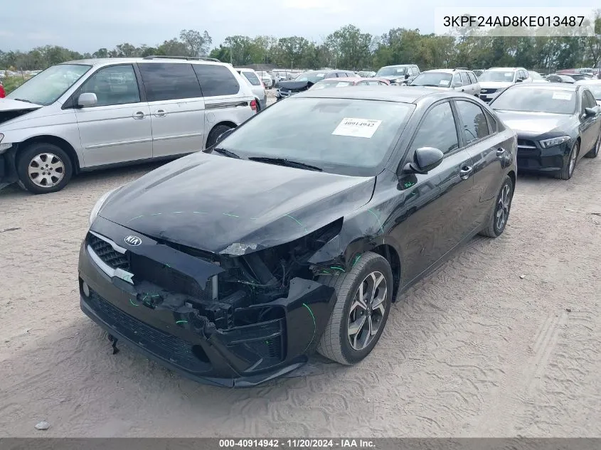 2019 Kia Forte Lxs VIN: 3KPF24AD8KE013487 Lot: 40914942