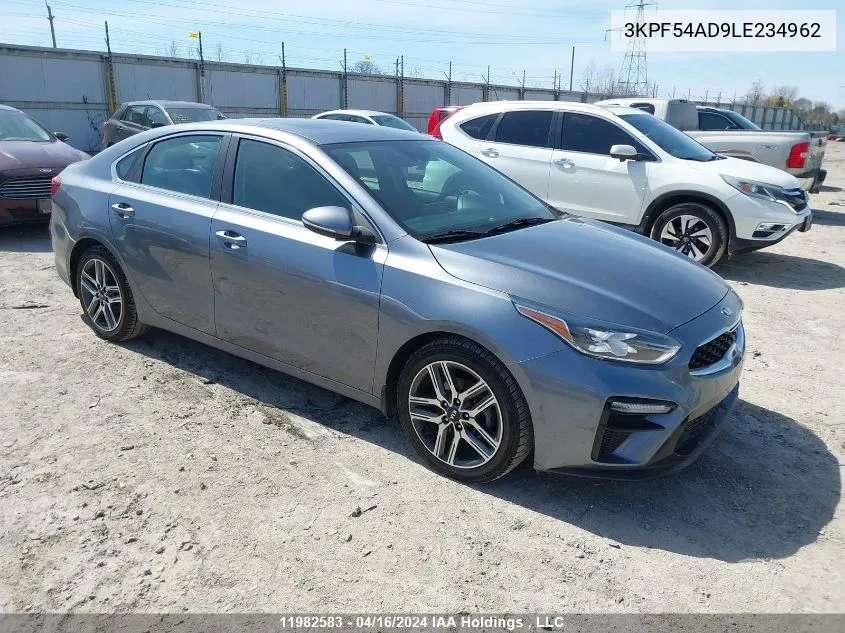 3KPF54AD9LE234962 2020 Kia Forte