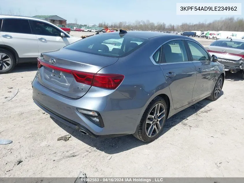 3KPF54AD9LE234962 2020 Kia Forte