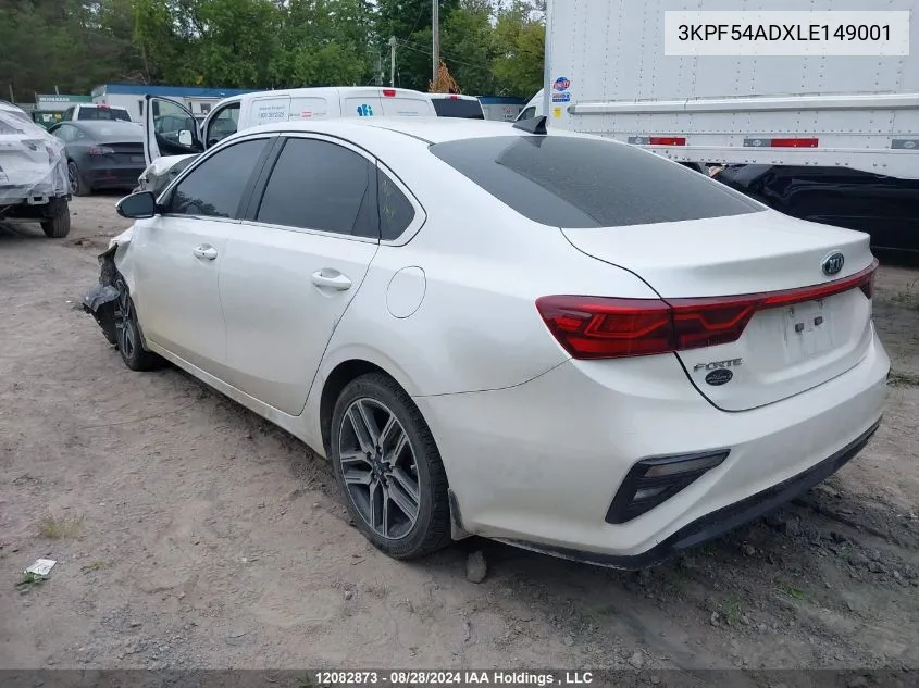 2020 Kia Forte VIN: 3KPF54ADXLE149001 Lot: 12082873