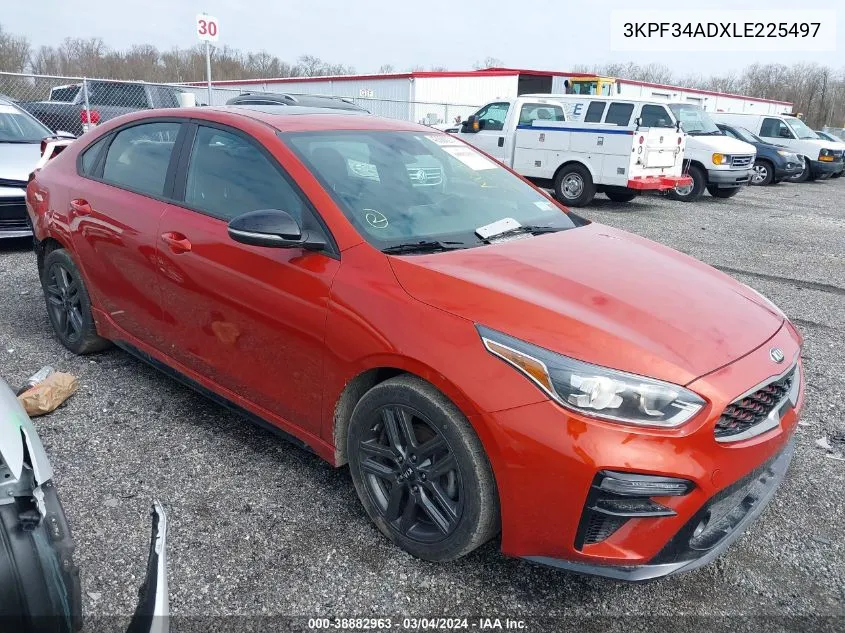 2020 Kia Forte Gt-Line VIN: 3KPF34ADXLE225497 Lot: 38882963